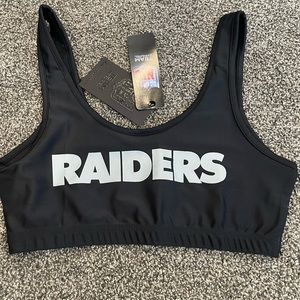 Raiders sports bra
